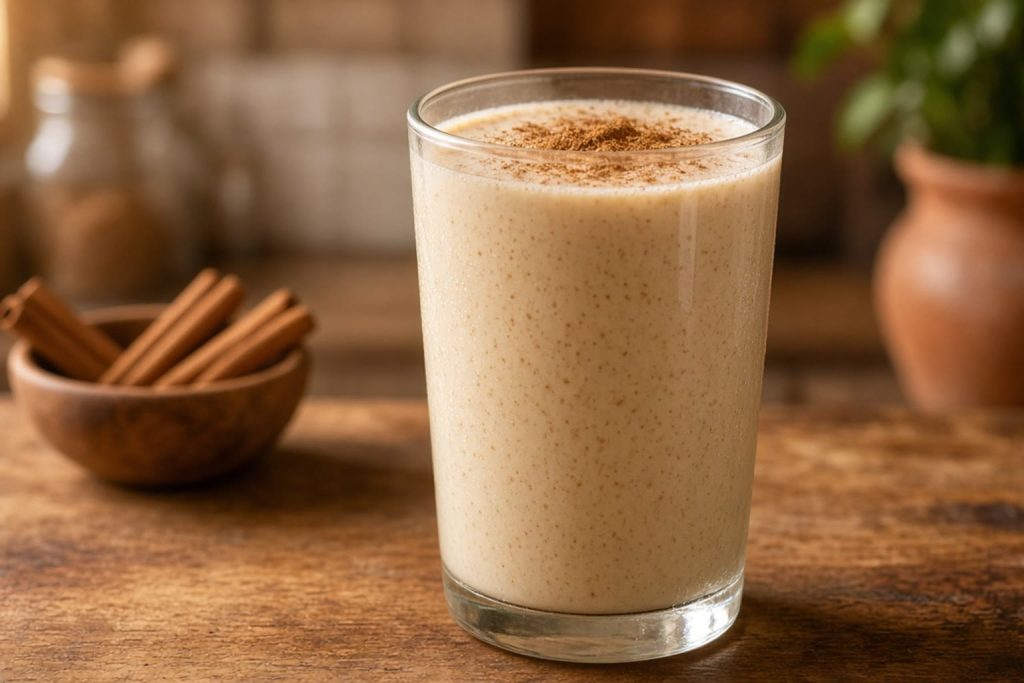 Horchata in a glass