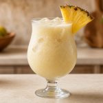 Pina colada in a glass