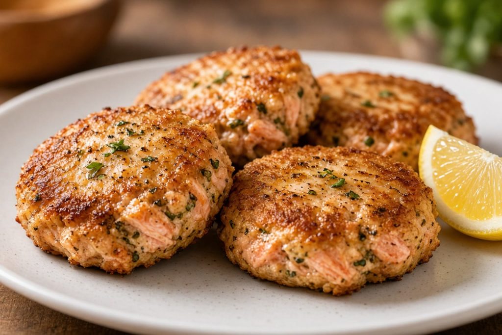 Pan-fried salmon patties