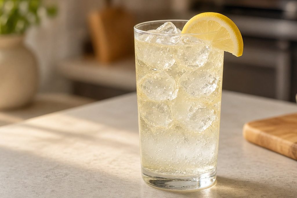 Tom Collins with lemon