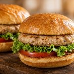 Turkey burgers on buns
